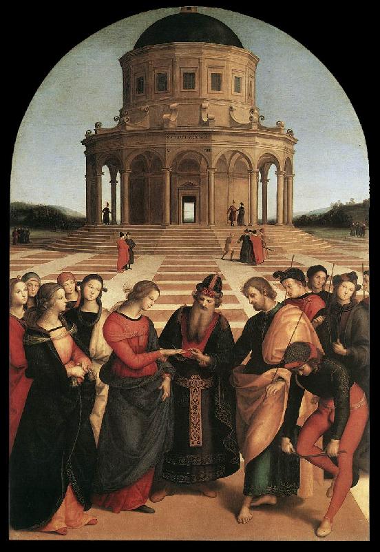 RAFFAELLO Sanzio Spozalizio (The Engagement of Virgin Mary) af oil painting picture